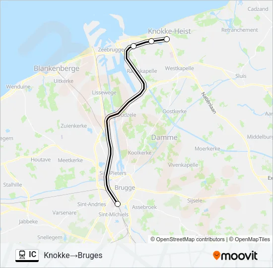 IC Train Line Map