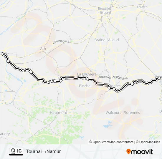 IC Train Line Map