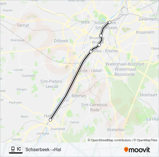 IC Trein Line Map