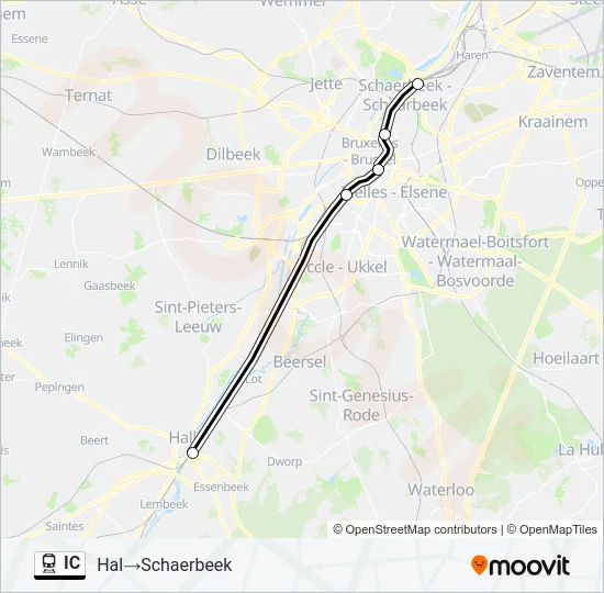IC Train Line Map