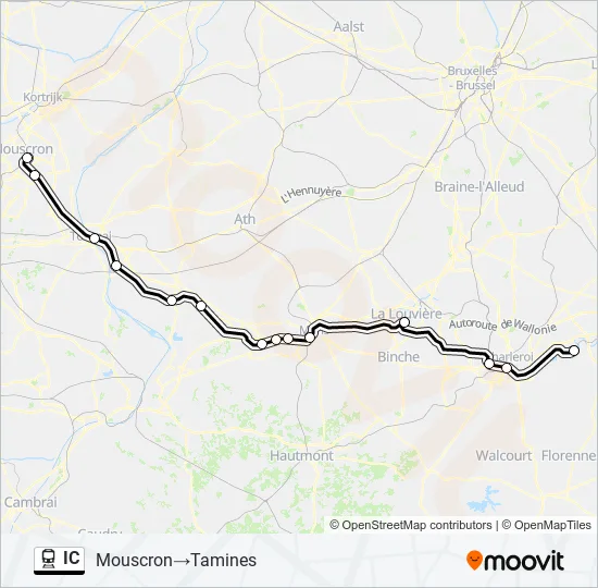 IC Train Line Map