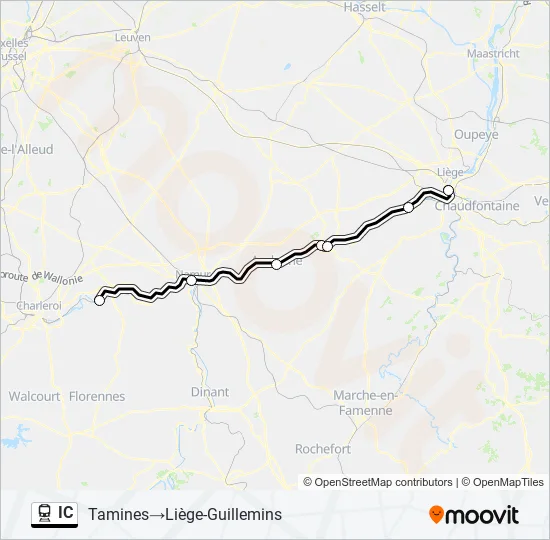 IC Train Line Map