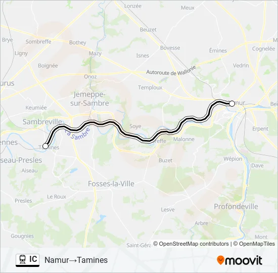 IC Train Line Map