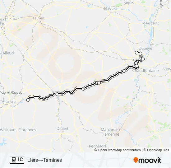 IC Train Line Map
