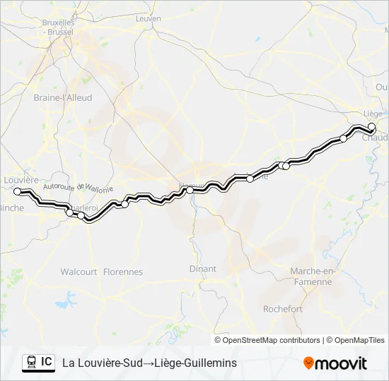 IC Train Line Map