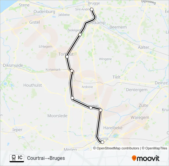IC Train Line Map