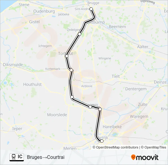 IC Train Line Map