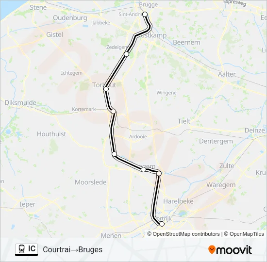 IC Train Line Map
