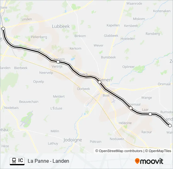 IC Train Line Map