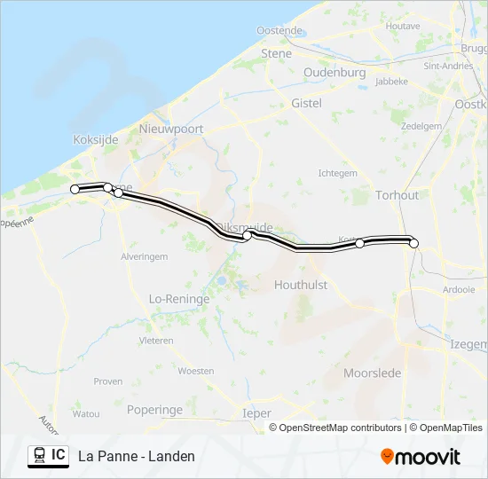 IC Train Line Map