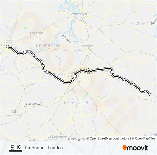 IC Train Line Map
