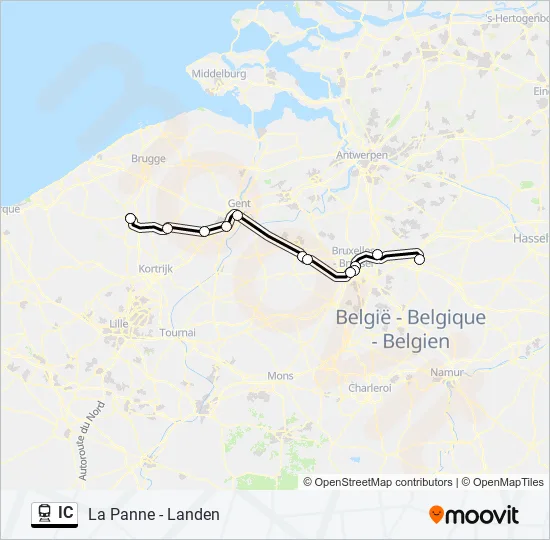 IC Train Line Map