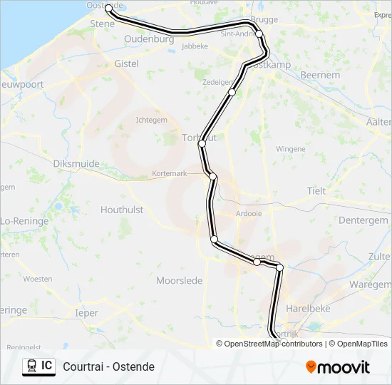 IC Train Line Map
