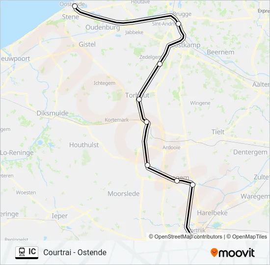 IC Train Line Map