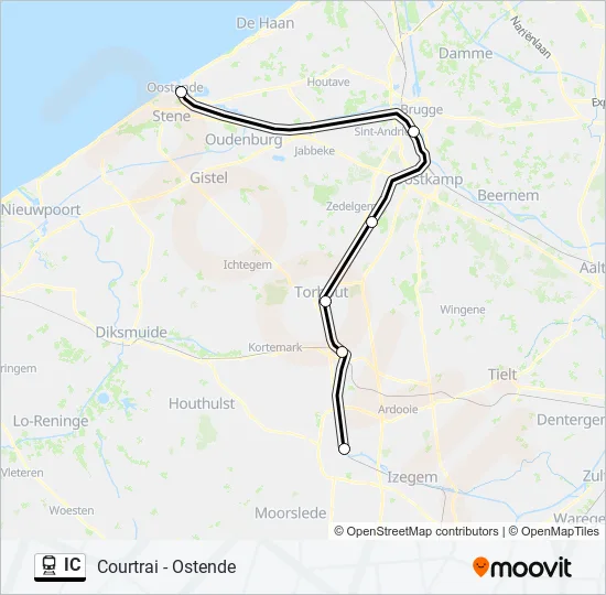 IC Train Line Map