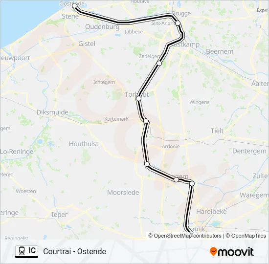 IC Trein Line Map