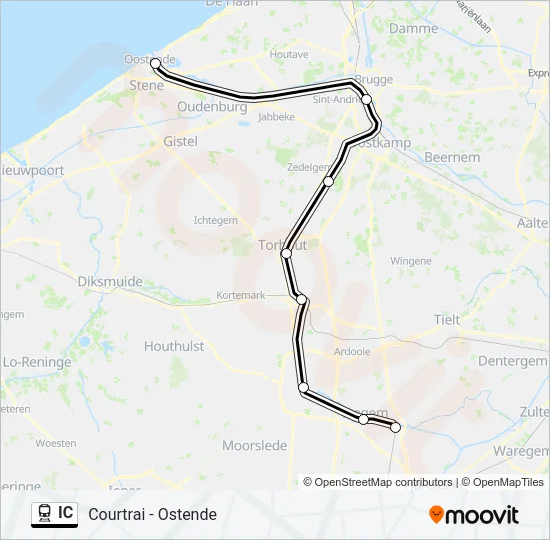 IC Train Line Map