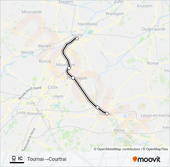 IC Train Line Map