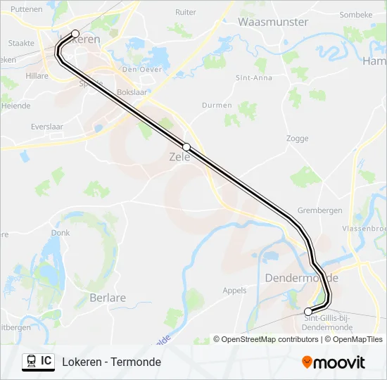 IC Train Line Map