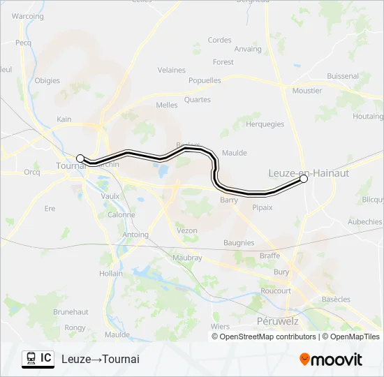 IC Train Line Map