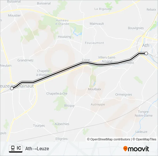 IC Train Line Map