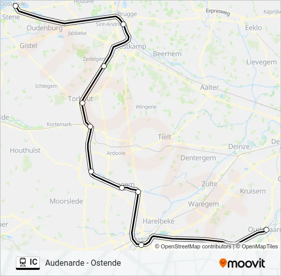 IC Train Line Map