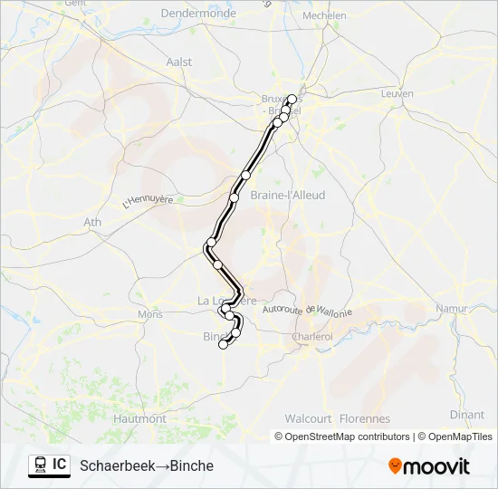 IC Train Line Map