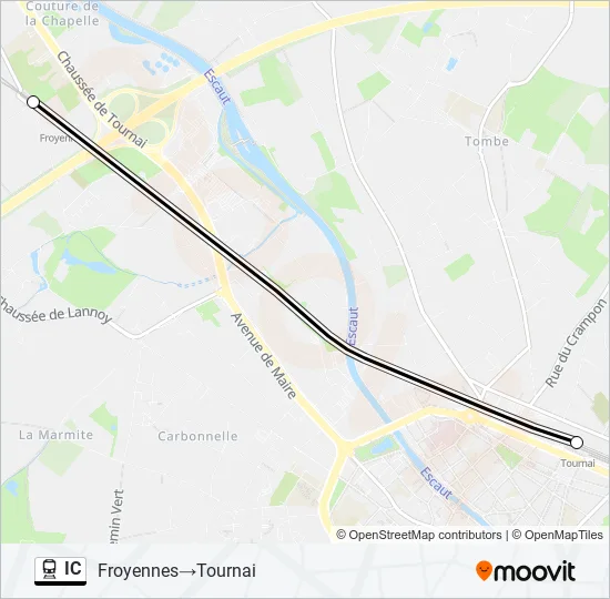 IC Train Line Map
