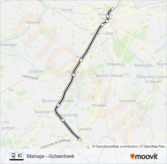 IC Train Line Map