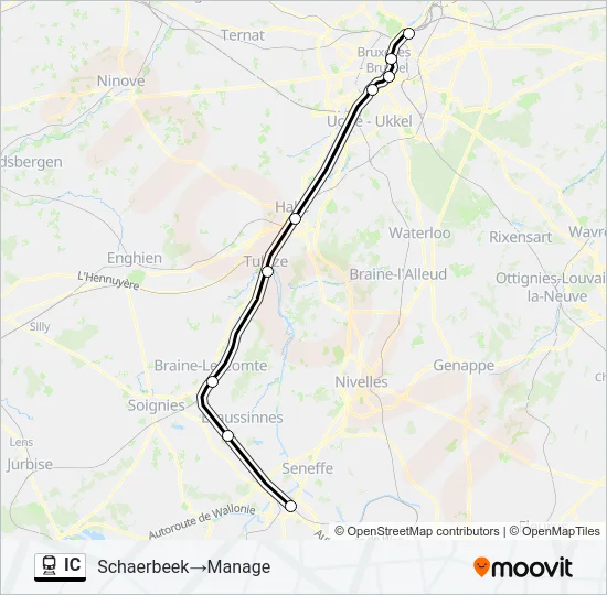 IC Train Line Map
