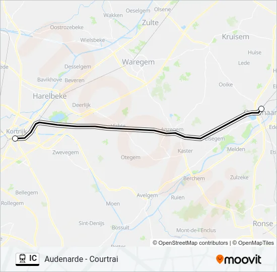 IC Train Line Map