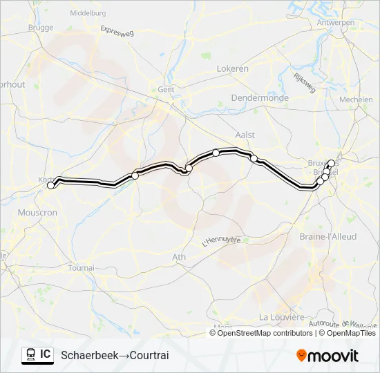 IC Train Line Map