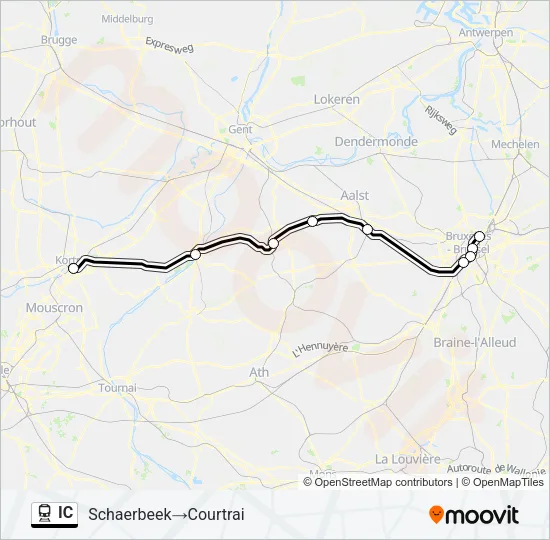 IC Train Line Map