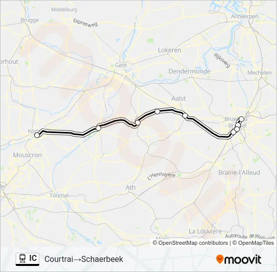 IC Train Line Map