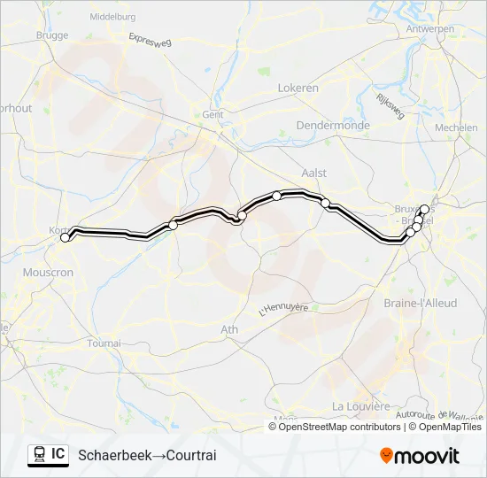 IC Train Line Map