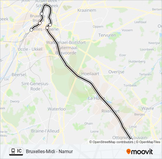 IC train Line Map