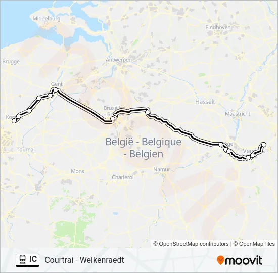 IC Train Line Map