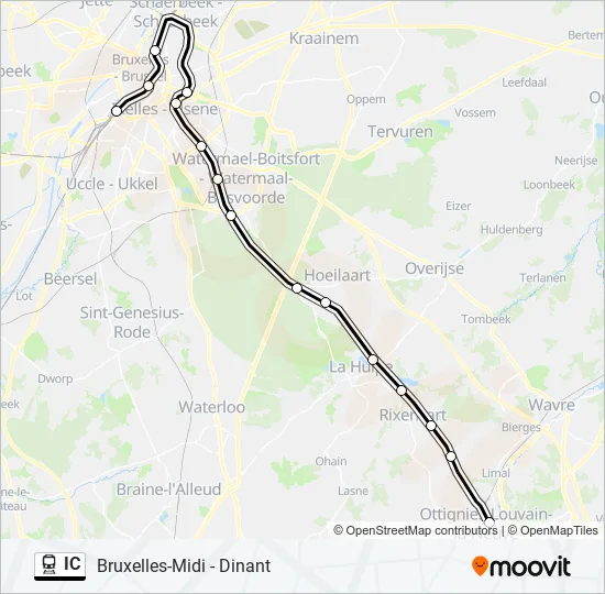 IC Train Line Map