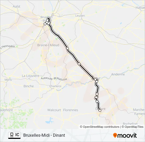 IC Trein Line Map