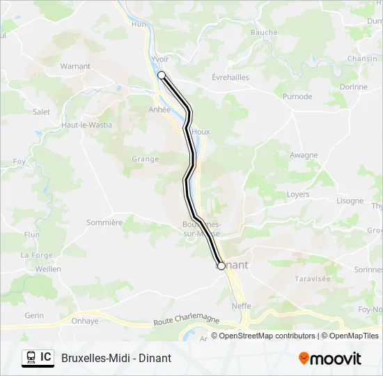 IC Train Line Map