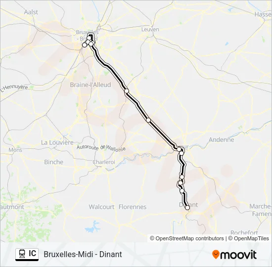 IC Trein Line Map