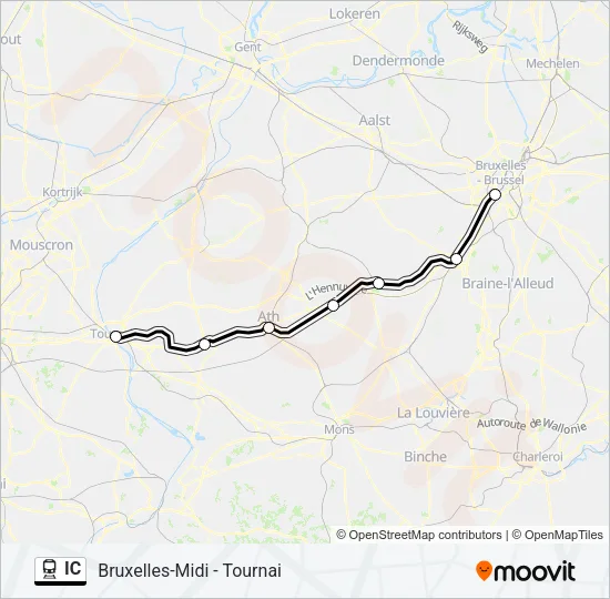 IC Train Line Map