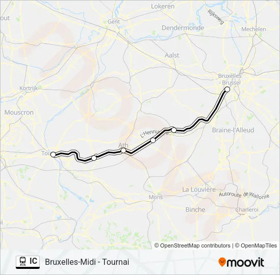 IC Train Line Map