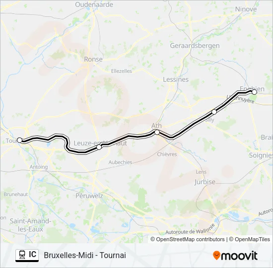 IC Train Line Map