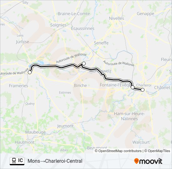 IC train Line Map