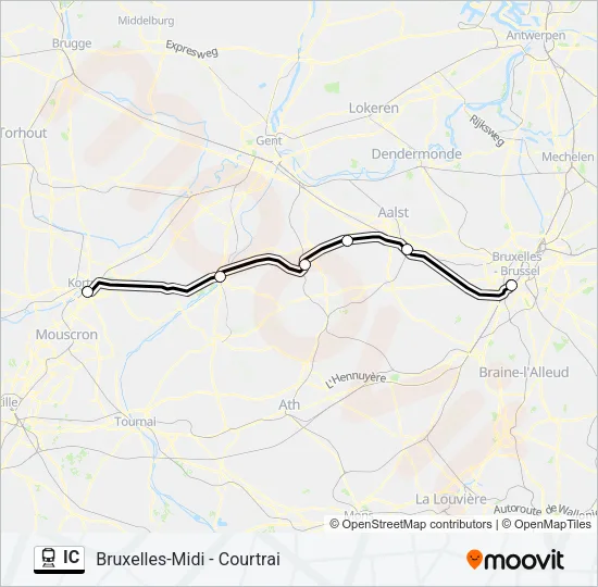 IC Train Line Map