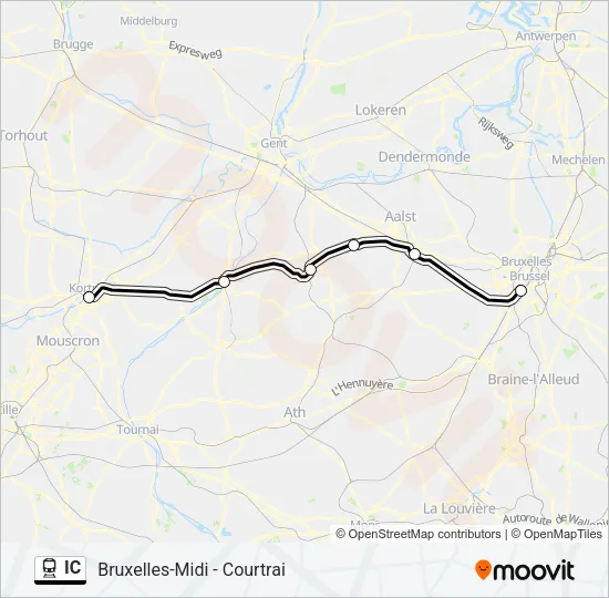 IC Train Line Map