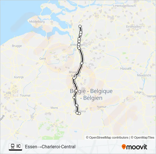 IC Train Line Map