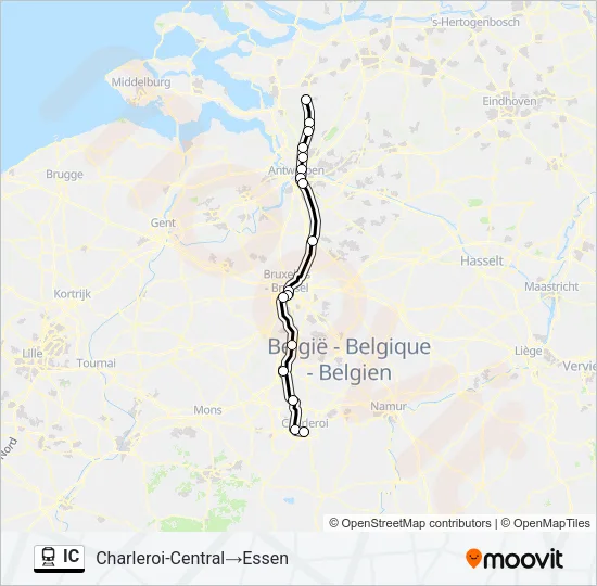 IC Train Line Map