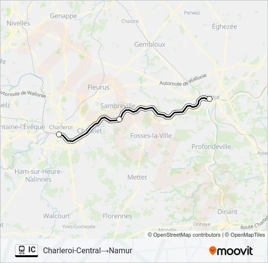 IC Train Line Map